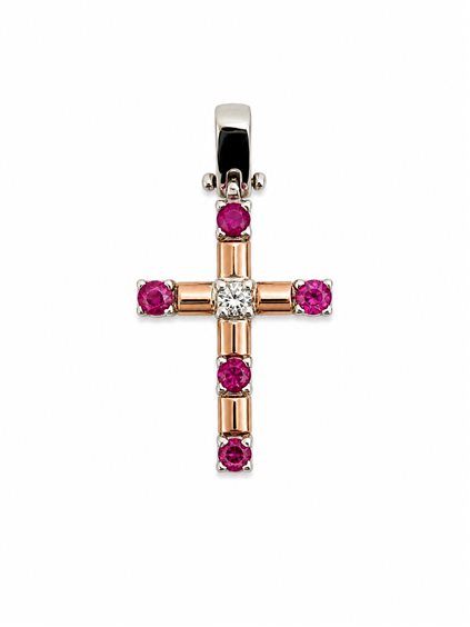 Pendente Cianfrone Gioielli Uomo in Oro Rubino 0.10 Ct PEOR-11-198 - PEOR-11-198